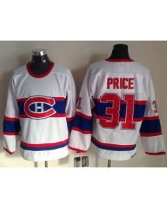 Canadiens #31 Carey Price White CCM Throwback Stitched NHL Jersey