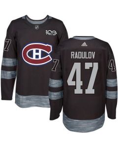 Canadiens #47 Alexander Radulov Black 1917-2017 100th Anniversary Stitched NHL Jersey