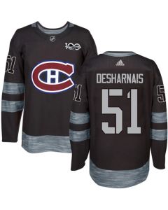 Canadiens #51 David Desharnais Black 1917-2017 100th Anniversary Stitched NHL Jersey