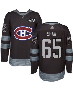 Canadiens #65 Andrew Shaw Black 1917-2017 100th Anniversary Stitched NHL Jersey