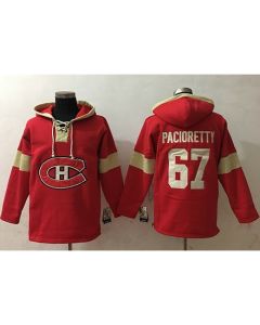 Canadiens #67 Max Pacioretty Red Pullover NHL Hoodie