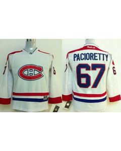Canadiens #67 Max Pacioretty White Stitched Youth NHL Jersey