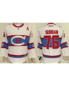 Canadiens #76 P.K Subban White 2016 Winter Classic Stitched Youth NHL Jersey