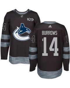 Canucks #14 Alex Burrows Black 1917-2017 100th Anniversary Stitched NHL Jersey