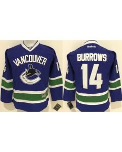 Canucks #14 Alex Burrows Blue Youth Stitched NHL Jersey