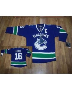 Canucks #16 Trevor Linden Blue Stitched Youth NHL Jersey
