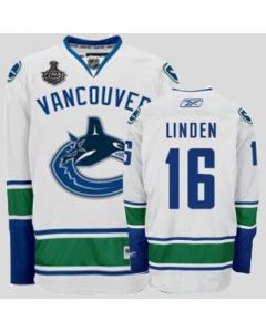 Canucks 2011 Stanley Cup Finals #16 Trevor Linden White Stitched Youth NHL Jersey