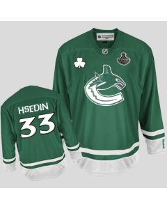 Canucks 2011 Stanley Cup Finals #33 Henrik Sedin Green Stitched Youth NHL Jersey