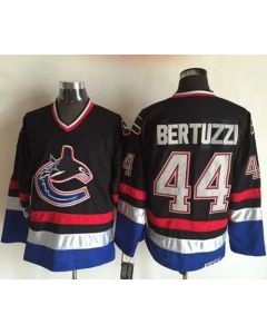 Canucks #44 Todd Bertuzzi Black/Blue CCM Throwback Stitched NHL Jersey