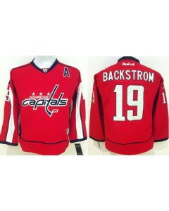 Capitals #19 Nicklas Backstrom Stitched Red Youth NHL Jersey