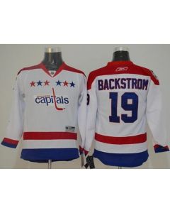 Capitals #19 Nicklas Backstrom White 2011 Winter Classic Vintage Stitched Youth NHL Jersey