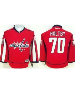Capitals #70 Braden Holtby Red Stitched Youth NHL Jersey