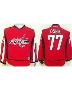 Capitals #77 T.J Oshie Red Stitched Youth NHL Jersey