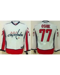 Capitals #77 T.J Oshie White Stitched Youth NHL Jersey