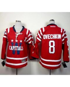 Capitals #8 Alex Ovechkin 2015 Winter Classic Red Stitched Youth NHL Jersey