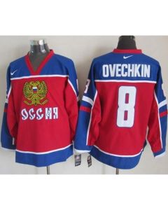 Capitals #8 Alex Ovechkin Red/Blue Stitched NHL Jersey