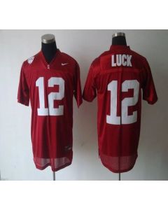 Cardinal #12 Andrew Luck Red Stitched Youth NCAA Jersey