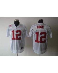 Cardinal #12 Andrew Luck White Stitched NCAA Jersey