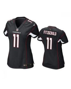 Cardinals #11 Larry Fitzgerald Black Alternate Women's Stitched NFL Elite Jersey