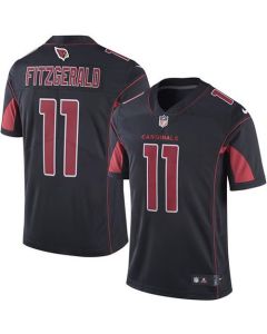 Cardinals #11 Larry Fitzgerald Black Men's Stitched NFL Limited Rush Jersey