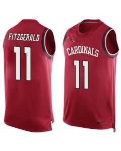 Cardinals #11 Larry Fitzgerald Red Team Color Men's Stitched NFL Limited Tank Top Jersey