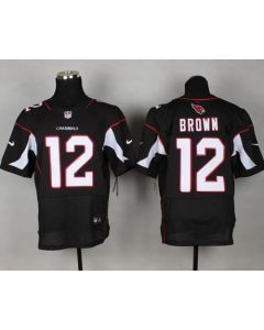 Cardinals #12 John Brown Black Alternate Men's Stitched NFL Elite Jersey