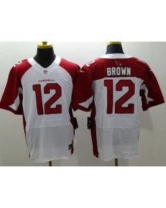 Cardinals #12 John Brown White Men's Stitched NFL Elite Jersey
