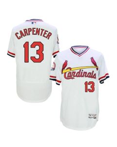 Cardinals #13 Matt Carpenter White Flexbase Authentic Collection Cooperstown Stitched MLB Jersey
