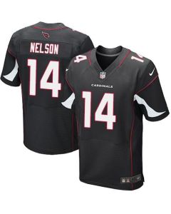 Cardinals #14 J.J. Nelson Black Alternate Men's Stitched NFL Elite Jersey
