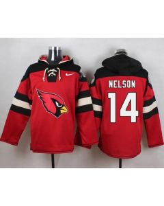 Cardinals #14 J.J. Nelson Red Player Pullover NFL Hoodie