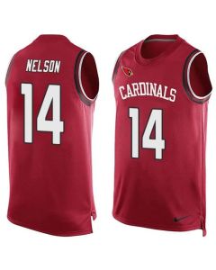 Cardinals #14 J.J. Nelson Red Team Color Men's Stitched NFL Limited Tank Top Jersey