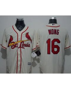 Cardinals #16 Kolten Wong Cream New Cool Base Stitched MLB Jersey