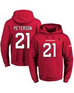 Cardinals #21 Patrick Peterson Red Name & Number Pullover NFL Hoodie