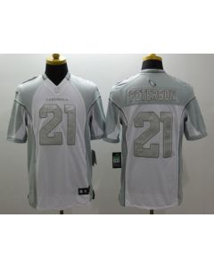 Cardinals #21 Patrick Peterson White Men's Stitched NFL Limited Platinum Jersey