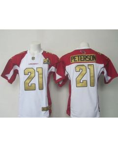 Cardinals #21 Patrick Peterson White Super Bowl 50 Collection Men's Stitched NFL Elite Jersey