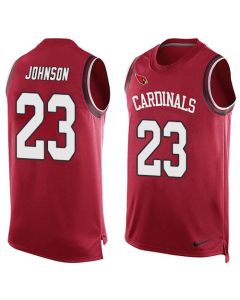 Cardinals #23 Chris Johnson Red Team Color Men's Stitched NFL Limited Tank Top Jersey