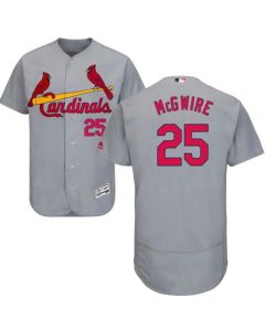 Cardinals #25 Mark McGwire Grey Flexbase Authentic Collection Stitched MLB Jersey