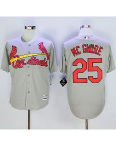 Cardinals #25 Mark McGwire Grey New Cool Base Stitched MLB Jersey