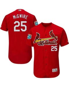 Cardinals #25 Mark McGwire Red Flexbase Authentic Collection Stitched MLB Jersey