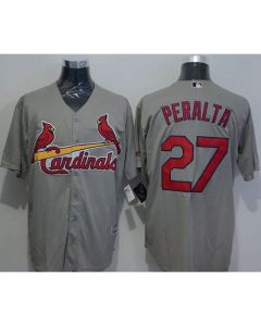 Cardinals #27 Jhonny Penalta Grey New Cool Base Stitched MLB Jersey