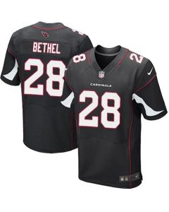 Cardinals #28 Justin Bethel Black Alternate Men's Stitched NFL Elite Jersey
