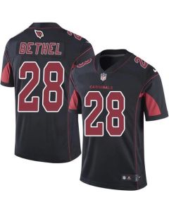 Cardinals #28 Justin Bethel Black Men's Stitched NFL Limited Rush Jersey
