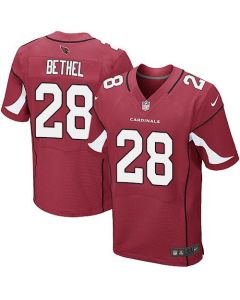 Cardinals #28 Justin Bethel Red Team Color Men's Stitched NFL Elite Jersey
