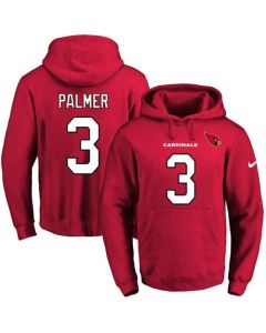 Cardinals #3 Carson Palmer Red Name & Number Pullover NFL Hoodie