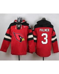 Cardinals #3 Carson Palmer Red Player Pullover NFL Hoodie