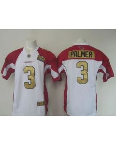 Cardinals #3 Carson Palmer White Super Bowl 50 Collection Men's Stitched NFL Elite Jersey