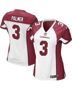 Cardinals #3 Carson Palmer White Women's Stitched NFL Elite Jersey