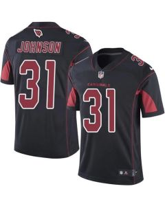 Cardinals #31 David Johnson Black Men's Stitched NFL Limited Rush Jersey