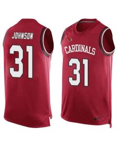 Cardinals #31 David Johnson Red Team Color Men's Stitched NFL Limited Tank Top Jersey