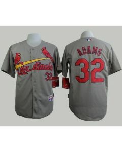 Cardinals #32 Matt Adams Grey Cool Base Stitched MLB Jersey